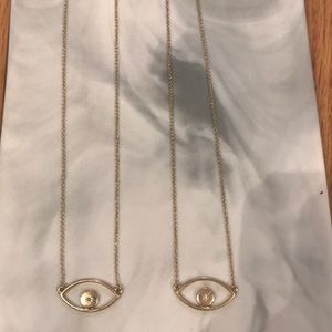 Evil eye necklace. Two colors. Two for $18